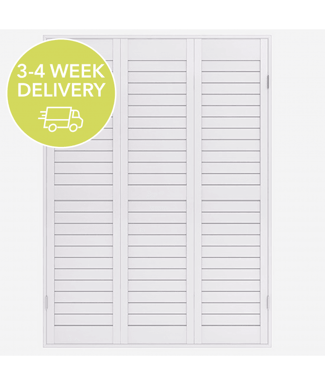 New Edge Blinds Pronto Moderno Vivid White Shutter