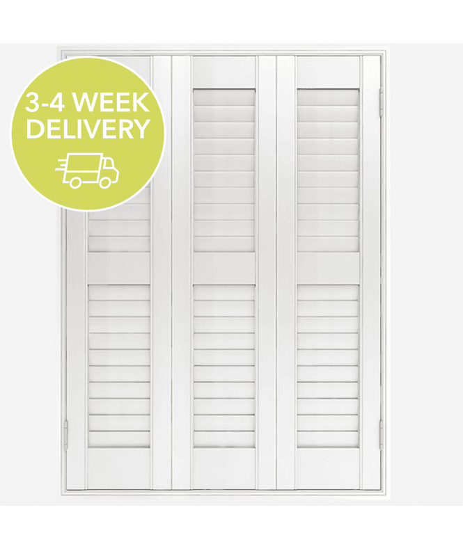 New Edge Blinds Pronto Vivid White Shutter