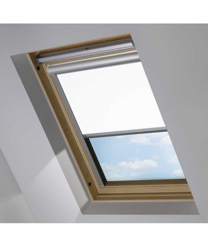 New Edge Blinds PVC White Blackout Skylight Blind for VELUX® Roof Windows (G Codes)
