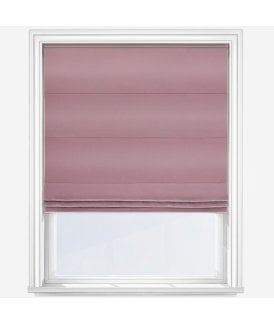 Ready Made Soft Textured Roman Blind in Blush Pink, 140cm Drop