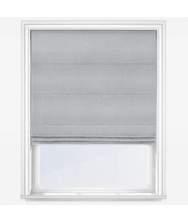Ready Made Soft Textured Roman Blind in Dove Grey, 140cm Drop