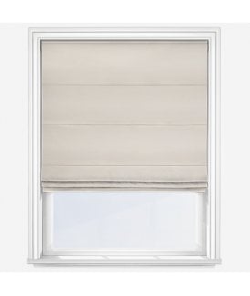 Ready Made Soft Textured Roman Blind in Natural, 140cm Drop