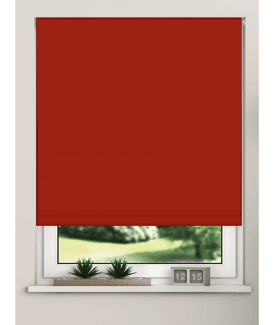 Red Blackout Roller Blind (170cm Drop)
