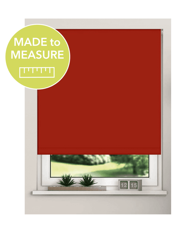 New Edge Blinds Red Made to Measure Blackout Blind