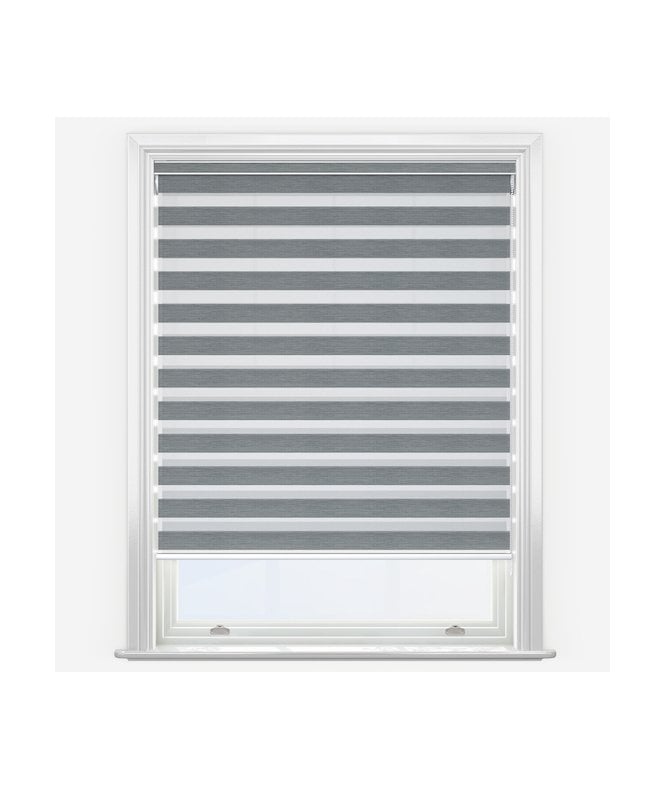 New Edge Blinds Regal Slate Grey Dimout Day & Night Roller Blind