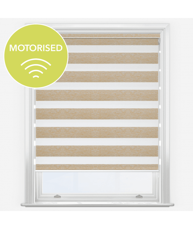 New Edge Blinds Relic Birch Motorised Dimout Day & Night Roller Blind