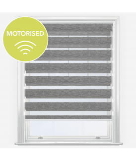 Relic Slate Grey Motorised Dimout Day & Night Roller Blind