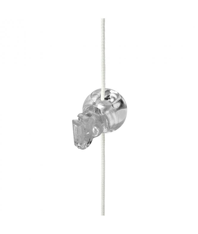 New Edge Blinds Roman Blind Clip in Adjustable Clear Cord Stopper