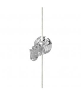 Roman Blind Clip in Adjustable Clear Cord Stopper