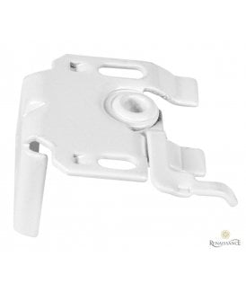 Roman Blind Closed Cassette Leverlock Bracket in White