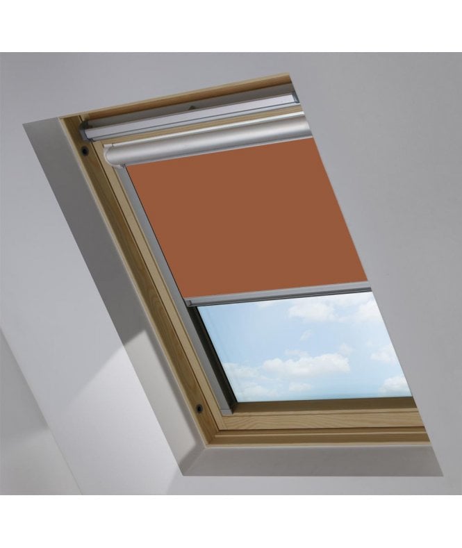 New Edge Blinds Rust Blackout Skylight Blind for VELUX® Roof Windows (V Codes)