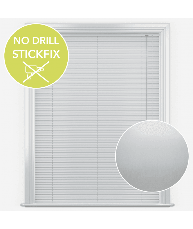 New Edge Blinds San Francisco No Drill Self Adhesive Stick Fix Atmosphere Made to Measure Aluminium Venetian Blinds 25mm Slats