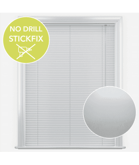 San Francisco No Drill Self Adhesive Stick Fix Atmosphere Made to Measure Aluminium Venetian Blinds 25mm Slats