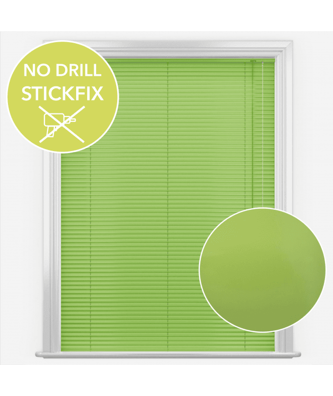 New Edge Blinds San Francisco No Drill Self Adhesive Stick Fix Citrine Made to Measure Aluminium Venetian Blinds 25mm Slats