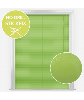 San Francisco No Drill Self Adhesive Stick Fix Citrine Made to Measure Aluminium Venetian Blinds 25mm Slats