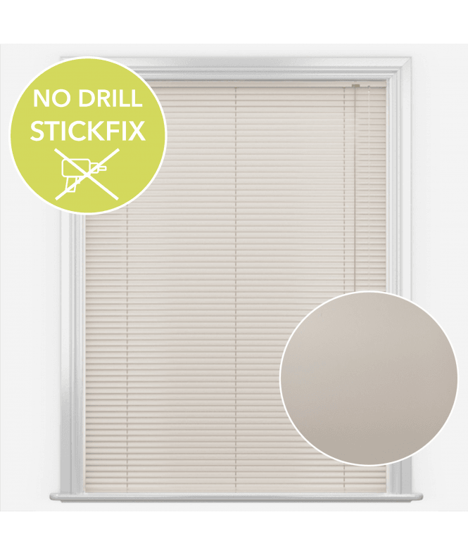 New Edge Blinds San Francisco No Drill Self Adhesive Stick Fix Clarity Made to Measure Aluminium Venetian Blinds 25mm Slats