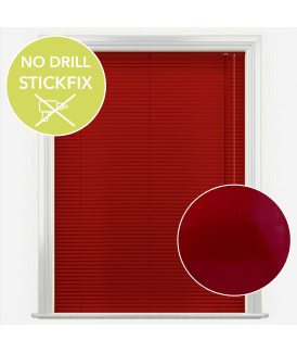 San Francisco No Drill Self Adhesive Stick Fix Drama Made to Measure Aluminium Venetian Blinds 25mm Slats