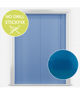 San Francisco No Drill Self Adhesive Stick Fix Dream Made to Measure Aluminium Venetian Blinds 25mm Slats