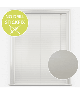 San Francisco No Drill Self Adhesive Stick Fix Echo Made to Measure Aluminium Venetian Blinds 25mm Slats