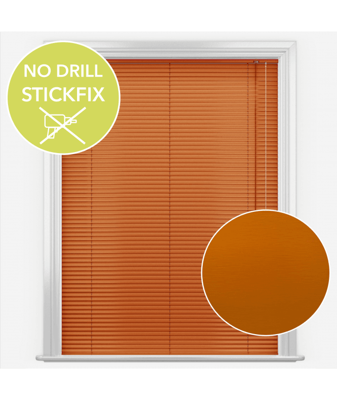 New Edge Blinds San Francisco No Drill Self Adhesive Stick Fix Energy Made to Measure Aluminium Venetian Blinds 25mm Slats