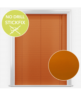 San Francisco No Drill Self Adhesive Stick Fix Energy Made to Measure Aluminium Venetian Blinds 25mm Slats