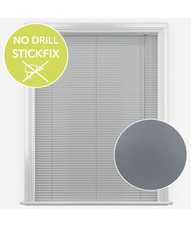 New Edge Blinds San Francisco No Drill Self Adhesive Stick Fix Estella Axis Made to Measure Aluminium Venetian Blinds 25mm Slats