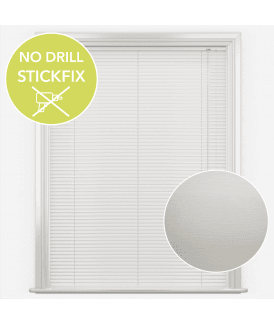 San Francisco No Drill Self Adhesive Stick Fix Galleria Made to Measure Aluminium Venetian Blinds 25mm Slats