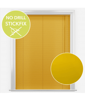 San Francisco No Drill Self Adhesive Stick Fix Glow Made to Measure Aluminium Venetian Blinds 25mm Slats