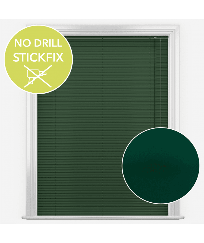 New Edge Blinds San Francisco No Drill Self Adhesive Stick Fix Hunter Made to Measure Aluminium Venetian Blinds 25mm Slats