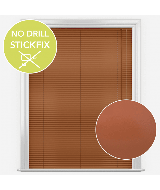 New Edge Blinds San Francisco No Drill Self Adhesive Stick Fix Jazz Made to Measure Aluminium Venetian Blinds 25mm Slats
