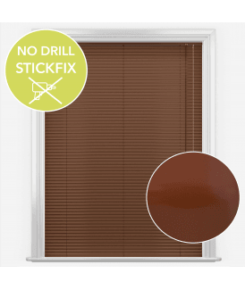 San Francisco No Drill Self Adhesive Stick Fix Latino Made to Measure Aluminium Venetian Blinds 25mm Slats