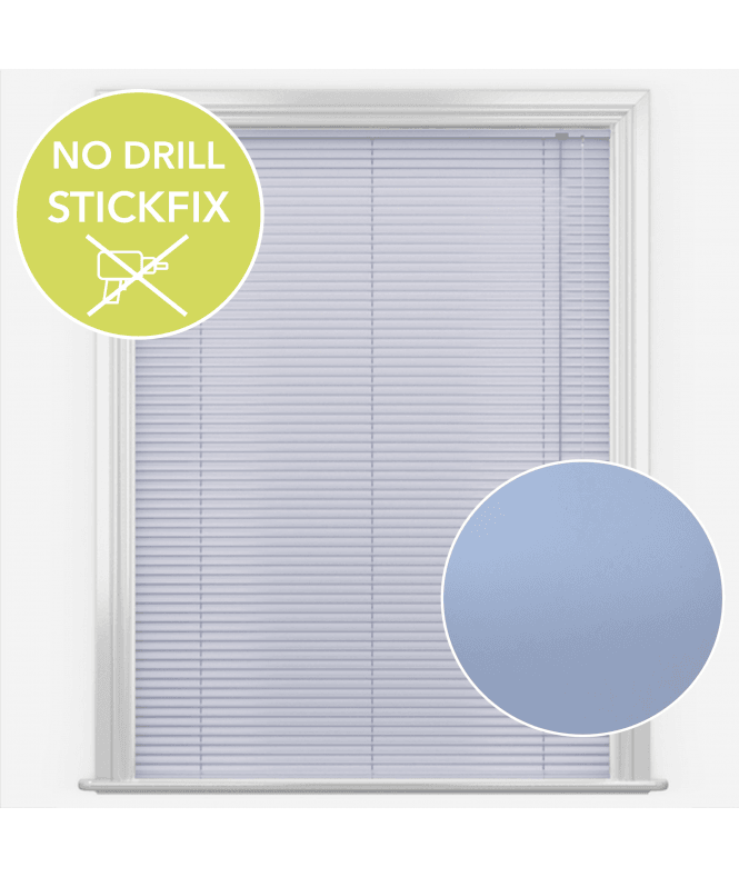 New Edge Blinds San Francisco No Drill Self Adhesive Stick Fix Lilac Made to Measure Aluminium Venetian Blinds 25mm Slats