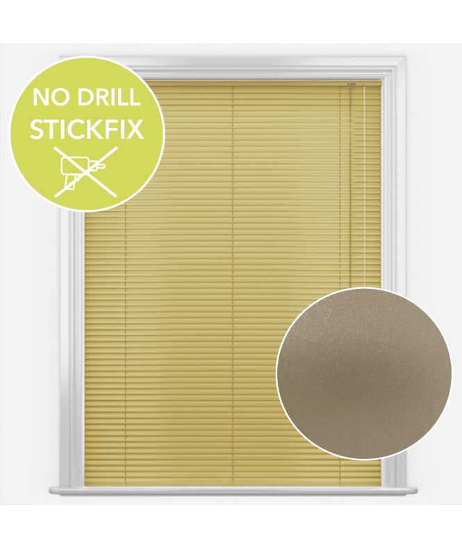 New Edge Blinds San Francisco No Drill Self Adhesive Stick Fix Luster Made to Measure Aluminium Venetian Blinds 25mm Slats