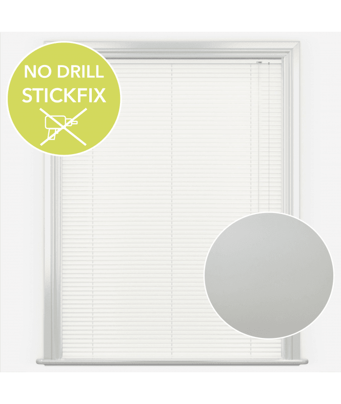 New Edge Blinds San Francisco No Drill Self Adhesive Stick Fix Lyra Made to Measure Aluminium Venetian Blinds 25mm Slats