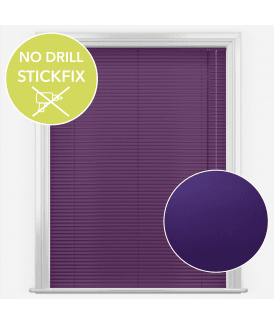 San Francisco No Drill Self Adhesive Stick Fix Majestic Made to Measure Aluminium Venetian Blinds 25mm Slats