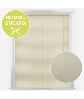 San Francisco No Drill Self Adhesive Stick Fix Melodi Made to Measure Aluminium Venetian Blinds 25mm Slats