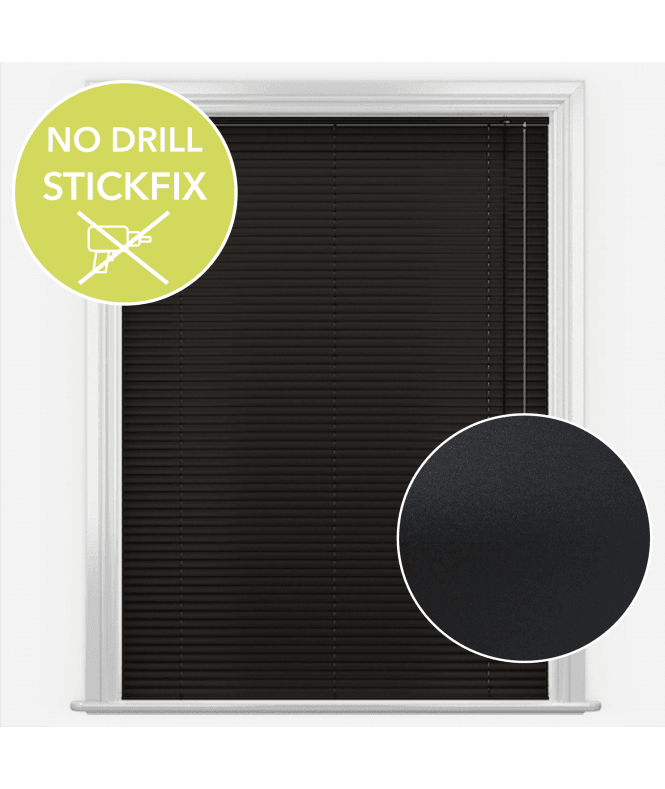New Edge Blinds San Francisco No Drill Self Adhesive Stick Fix Merle Made to Measure Aluminium Venetian Blinds 25mm Slats