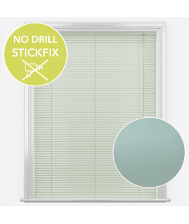 San Francisco No Drill Self Adhesive Stick Fix Mintz Made to Measure Aluminium Venetian Blinds 25mm Slats