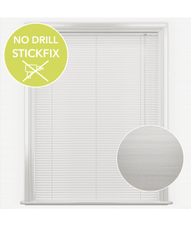 San Francisco No Drill Self Adhesive Stick Fix Mono Biscuit Made to Measure Aluminium Venetian Blinds 25mm Slats