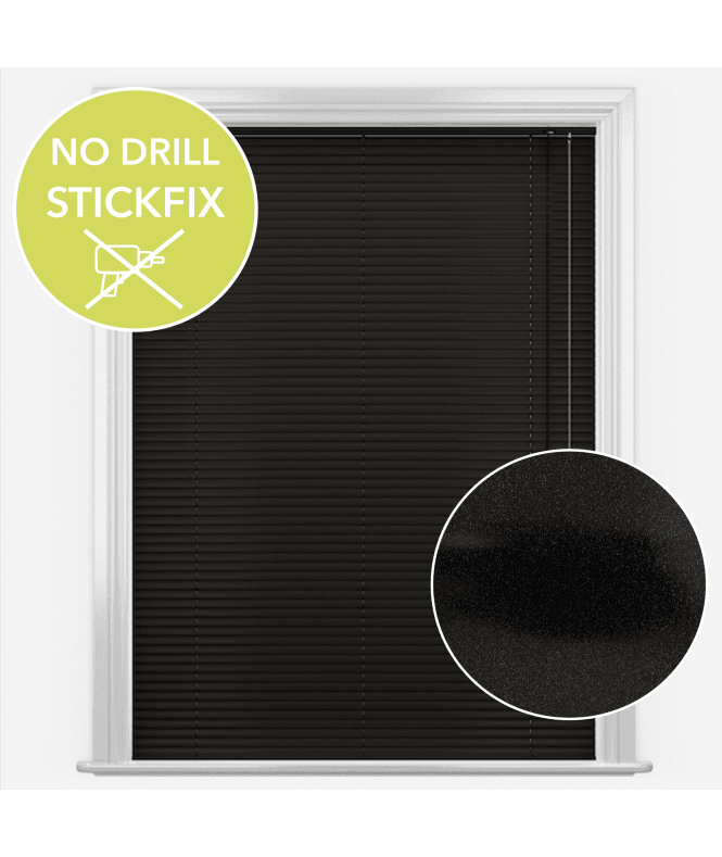 New Edge Blinds San Francisco No Drill Self Adhesive Stick Fix Novella Made to Measure Aluminium Venetian Blinds 25mm Slats
