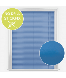 San Francisco No Drill Self Adhesive Stick Fix Ocean Made to Measure Aluminium Venetian Blinds 25mm Slats