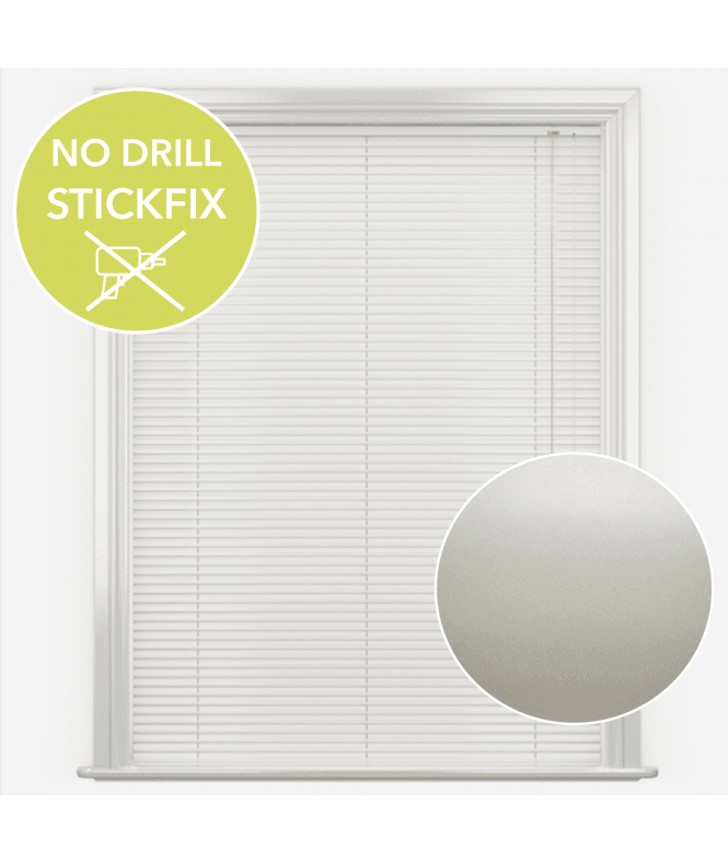 New Edge Blinds San Francisco No Drill Self Adhesive Stick Fix Opal Made to Measure Aluminium Venetian Blinds 25mm Slats