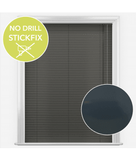 San Francisco No Drill Self Adhesive Stick Fix Orion Made to Measure Aluminium Venetian Blinds 25mm Slats