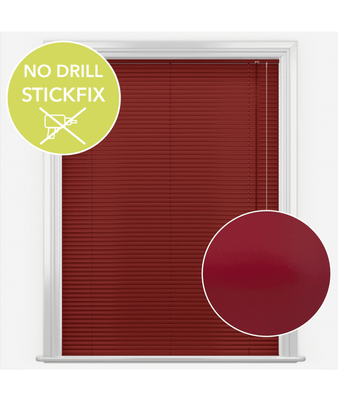 New Edge Blinds San Francisco No Drill Self Adhesive Stick Fix Persia Made to Measure Aluminium Venetian Blinds 25mm Slats