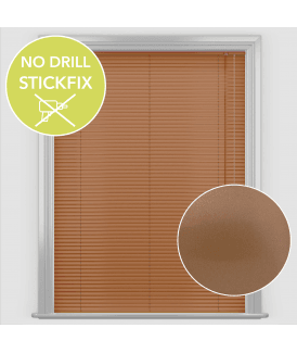 San Francisco No Drill Self Adhesive Stick Fix Pulse Made to Measure Aluminium Venetian Blinds 25mm Slats