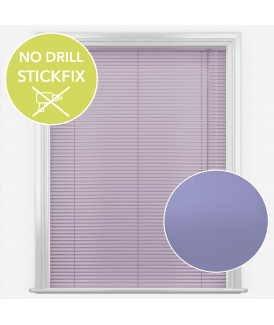 San Francisco No Drill Self Adhesive Stick Fix Shelby Made to Measure Aluminium Venetian Blinds 25mm Slats
