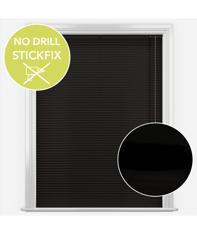 New Edge Blinds San Francisco No Drill Self Adhesive Stick Fix Sonar Made to Measure Aluminium Venetian Blinds 25mm Slats
