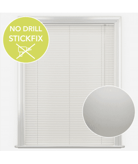 San Francisco No Drill Self Adhesive Stick Fix Spirit Made to Measure Aluminium Venetian Blinds 25mm Slats