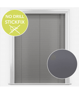 San Francisco No Drill Self Adhesive Stick Fix Umbra Made to Measure Aluminium Venetian Blinds 25mm Slats
