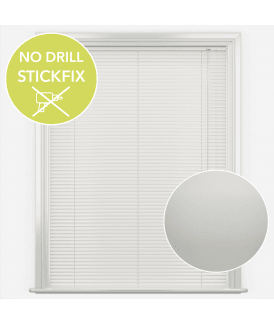 San Francisco No Drill Self Adhesive Stick Fix Vapour Made to Measure Aluminium Venetian Blinds 25mm Slats